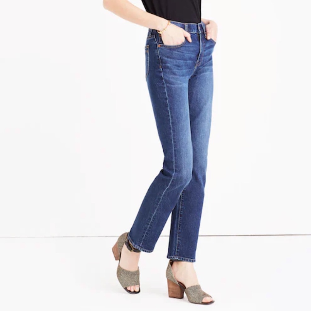 Madewell Women's Cruiser Straight Blue Jeans